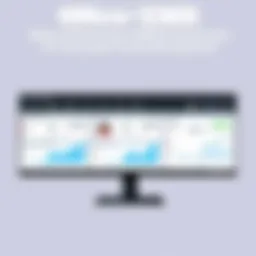 Visual representation of Onco EMR dashboard showcasing patient profiles and data analytics.
