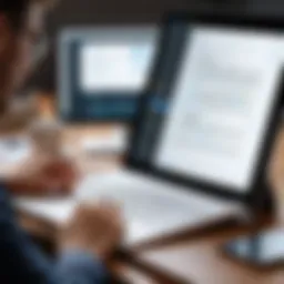 Dynamic interface of a note-taking application showcasing customizable features
