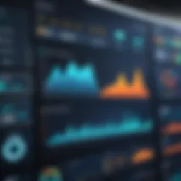 Sophisticated financial dashboard showcasing analytics