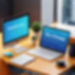 Illustration showing the benefits of online scheduling for small businesses