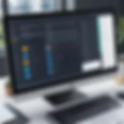 User interface of a task management tool
