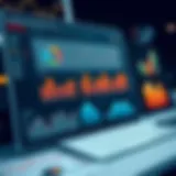 Dynamic dashboard showcasing financial metrics