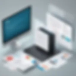 User interacting with PDF storage interface