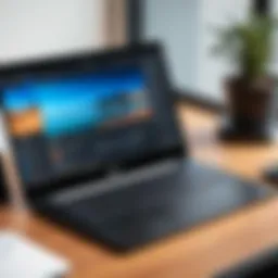 User interface of PowerDirector on Chromebook showcasing editing tools