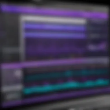 Pro Tools User Interface User interface of Pro Tools software showcasing audio editing features