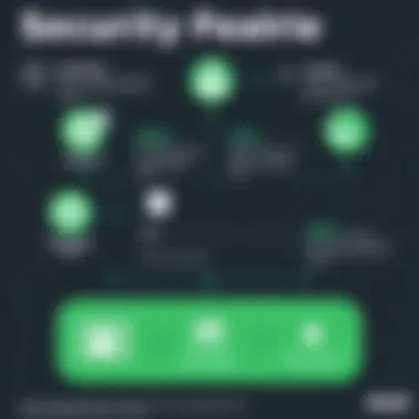 Security Features of the QuickBooks Debit Card Infographic on the security measures of the Intuit QuickBooks Debit Card
