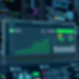 Visual representation of QuickBooks ERP dashboard showcasing analytics