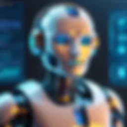 A digital interface showcasing a chatbot engaging with a customer.