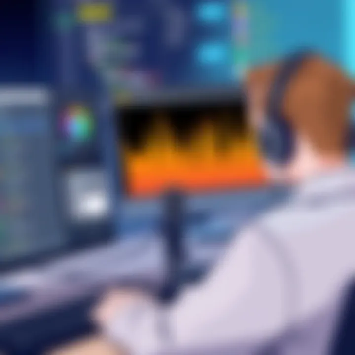 Choosing the Right Audio Recording Software User selecting audio software