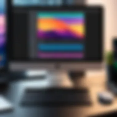 Dynamic Interface of Video Production Software on Mac Dynamic interface of video production software on Mac