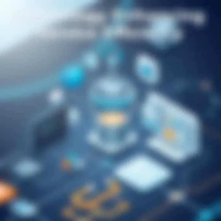 Technology Enhancing Service Efficiency A graphical representation of technology's impact on service efficiency.