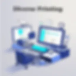 Creative design template showcasing diverse printing options