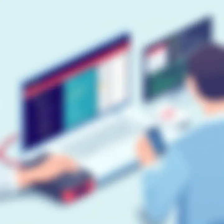 Visual representation of ticket tracking systems in action