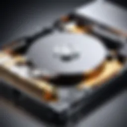 Visual representation of data recovery process