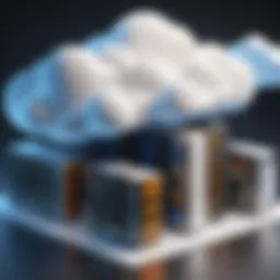Cloud storage architecture diagram illustrating data flow and connectivity