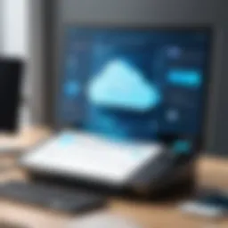 Secure cloud fax interface with patient data