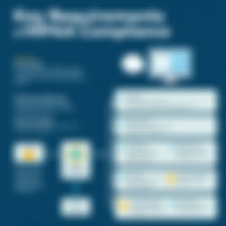 Key Requirements of HIPAA Compliance An infographic illustrating the key requirements of HIPAA compliance.