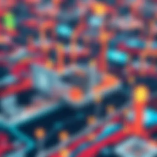 Visualization of Financial Data Flow A dynamic visualization of financial data flow