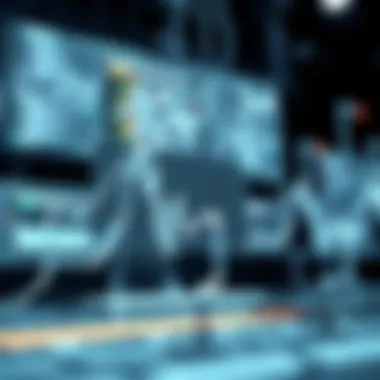 Impact of Technology on Financial Systems An abstract representation of technology impacting finance