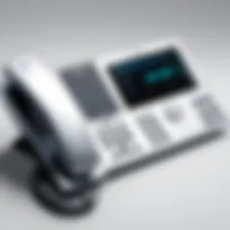 Visual representation of PBX softphone architecture