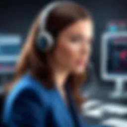 A sophisticated telemarketing auto dialer interface showcasing advanced features
