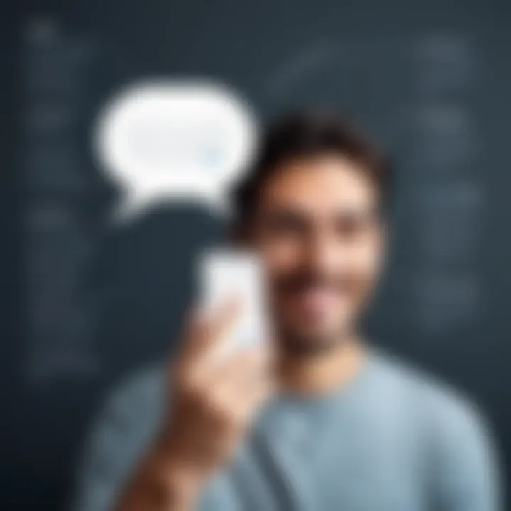 Graphic demonstrating the advantages of using Google Voice for texting