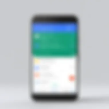 Google Voice Interface Overview Illustration showcasing Google Voice interface for SMS