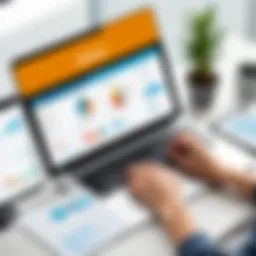 User-friendly dashboard of Visme software showcasing various features.